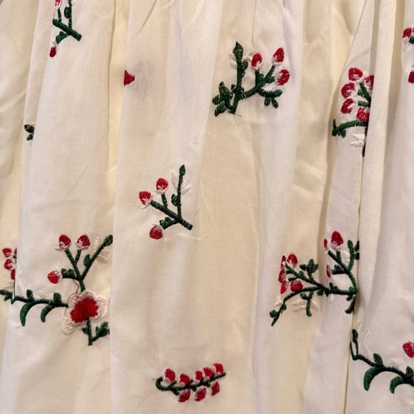 Daisy Street Embroidered Floral Puff Sleeve Babydoll Mini Dress size S - Picture 6 of 10